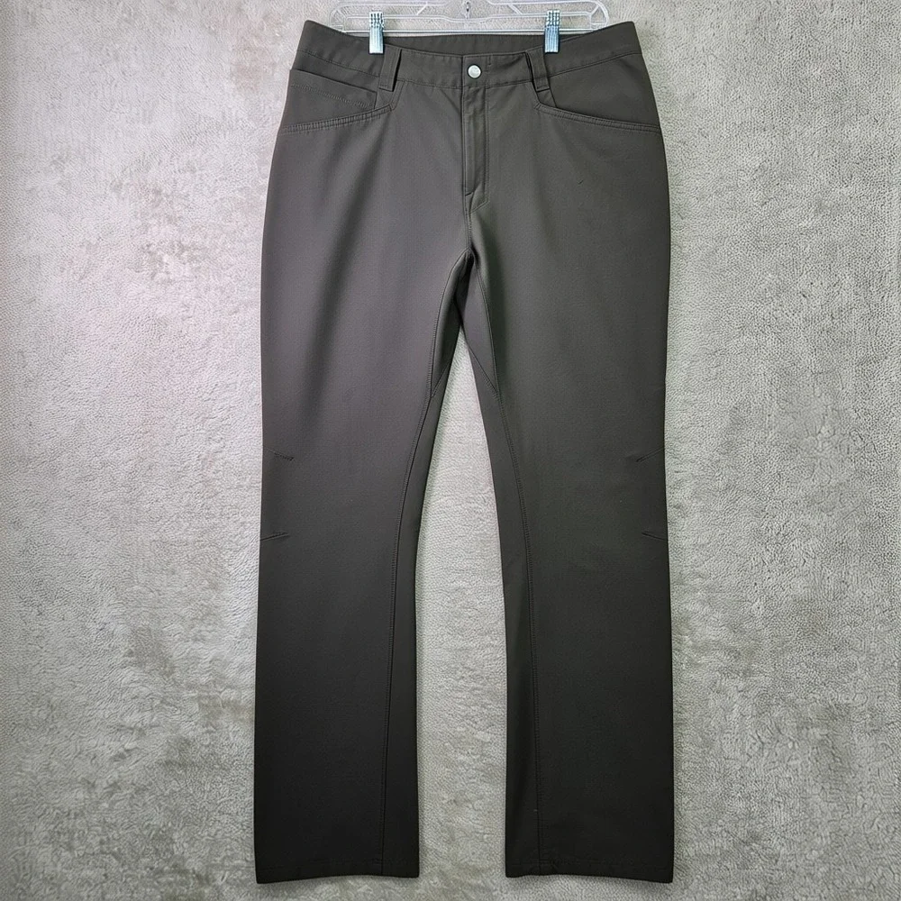 The North Face Tech Pants Mens 34x30‎ Olive Green Outdoor Hiking Straight Leg